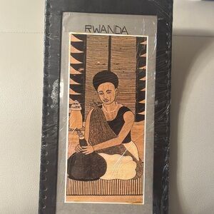 Rwanda Art Print with Black Frame